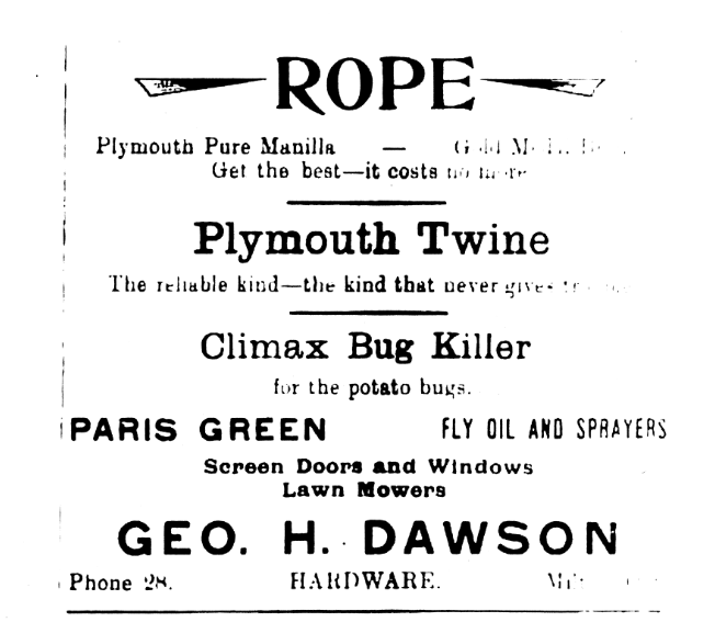 Climax Bug Killer Ad, 1922