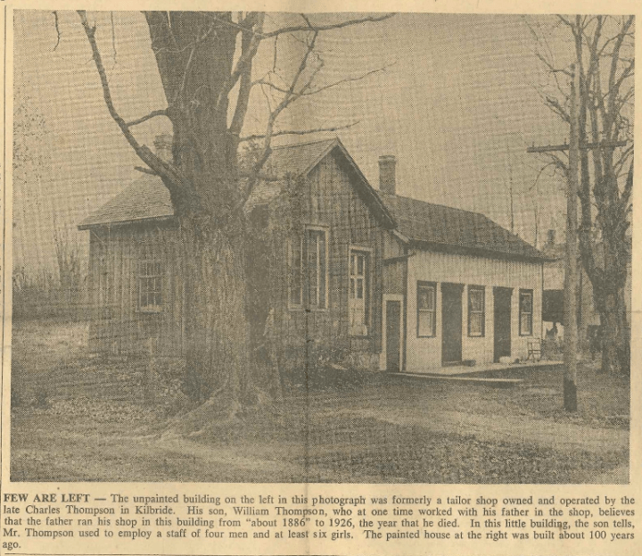 Kilbride Tailor Shop, 1950