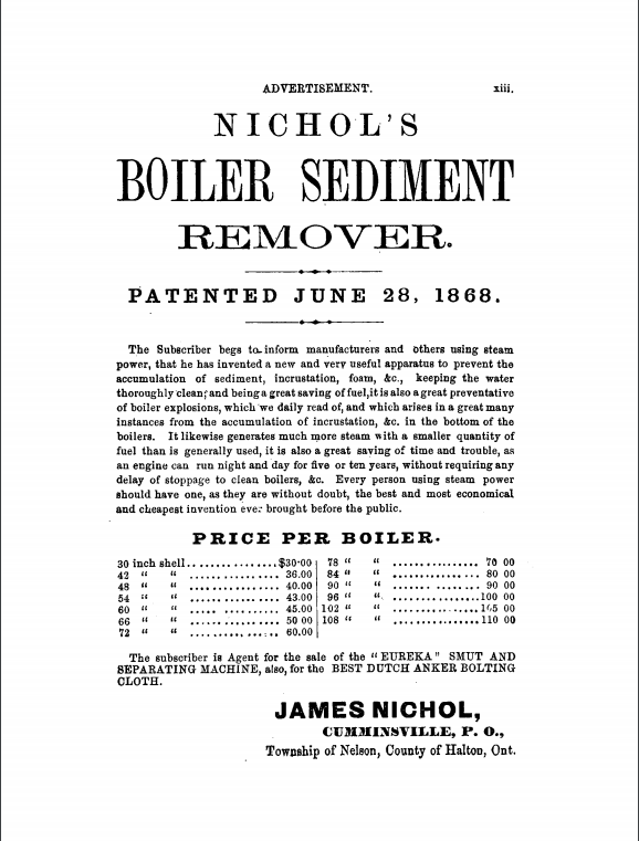 1869 Gazetteer James Nichol