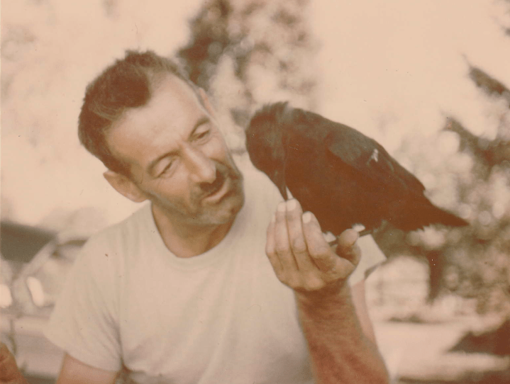 Dad and Joe the Crow