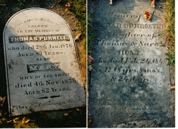 Tom & Mary Purnell, Sarah Uphrosyne Hunt